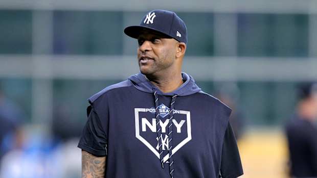 CC Sabathia on the field.